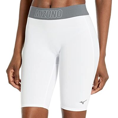 Mizuno Kvinnors Kompression Glider Kort Glidande Vitt XL Mizuno Kvinnors Kompression Glider Kort Glidande Vitt XL