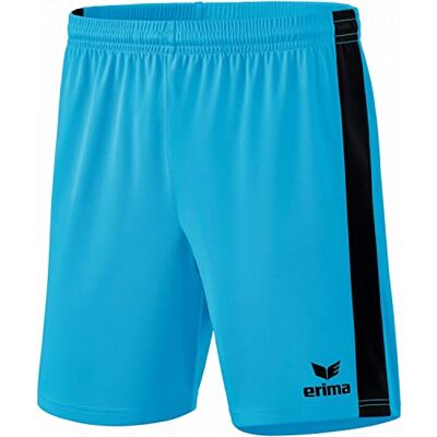 Erima Unisex retro stjärnshorts Curacao/svart S Erima Unisex retro stjärnshorts Curacao/svart S