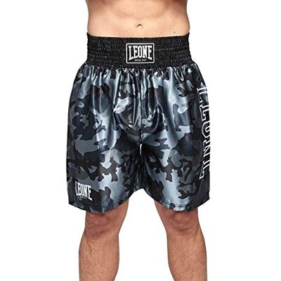 LEONE 1947 , Camo boxningsshorts, Unisex vuxen, Grå, M, AB221 LEONE 1947 , Camo boxningsshorts, Unisex vuxen, Grå, M, AB221