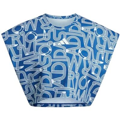 adidas Kobiety x FARM RIO TRAINING TANK TOP, dark marine/talc/white, S adidas Kobiety x FARM RIO TRAINING TANK TOP, dark marine/talc/white, S