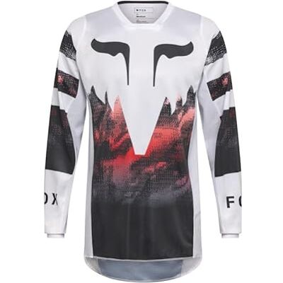 Fox Racing BLÜFF FOX 180 KAIROS VIT/FLUO Röd L Fox Racing BLÜFF FOX 180 KAIROS VIT/FLUO Röd L