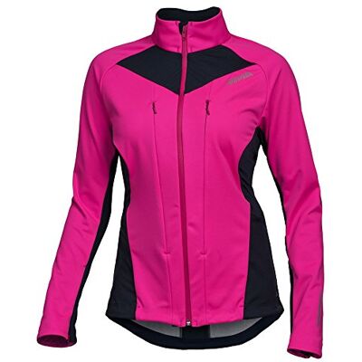 Rottefella Outerlayer dam Tempo Jacket vind- och vattenavvisande jacka för alla väder för cykel, sport och fitness utomhus Pink Glow Small Rottefella Outerlayer dam Tempo Jacket vind- och vattenavvisande jacka för alla väder för cykel, sport och fitness utomhus Pink Glow Small
