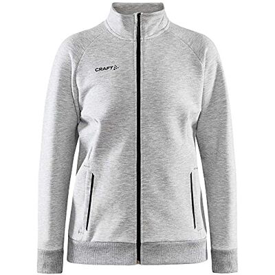 Craft Core Soul Full Zip Jkt W Huvtröja Dam, Grå Meliert, XS Craft Core Soul Full Zip Jkt W Huvtröja Dam, Grå Meliert, XS