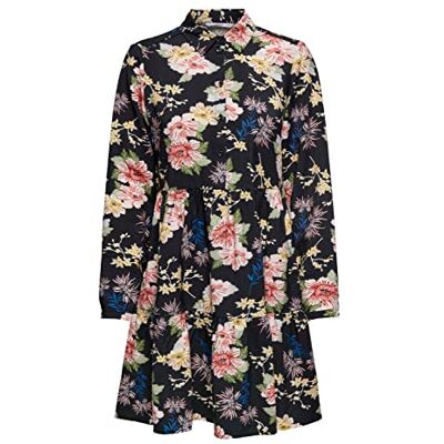 ONLY Långärmad damtröja 15252040, Black/Aop: lena blomma, L ONLY Långärmad damtröja 15252040, Black/Aop: lena blomma, L