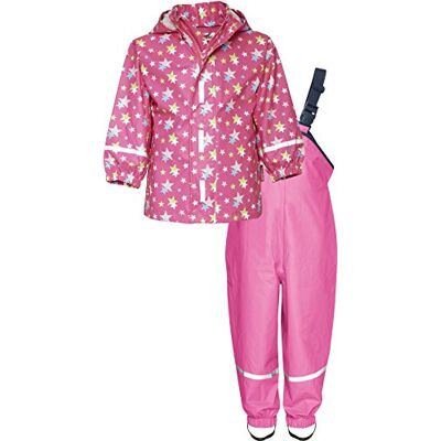 Playshoes Apparel regnset ofodrade tvådelade regnbyxor regnjacka regnkläder, ROSA, 104 Playshoes Apparel regnset ofodrade tvådelade regnbyxor regnjacka regnkläder, ROSA, 104