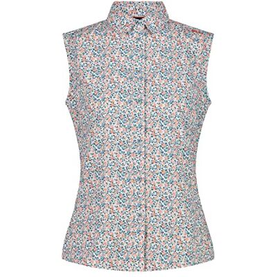 Campagnolo CMP Blommönster Ärmlös Damskjorta, B.Co-Aqua-Campari, L Campagnolo CMP Blommönster Ärmlös Damskjorta, B.Co-Aqua-Campari, L