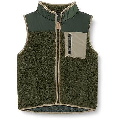 NAME IT Unisex NKNMALL Teddy Vest väst, Beetle, 116, Beetle, 116 cm NAME IT Unisex NKNMALL Teddy Vest väst, Beetle, 116, Beetle, 116 cm