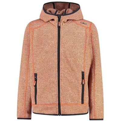 CMP Kid Jacket Fix Hood, Orange-Antracit, 98 CMP Kid Jacket Fix Hood, Orange-Antracit, 98