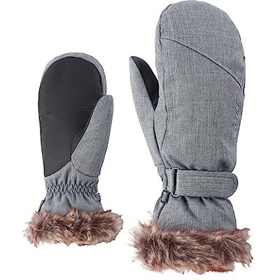 Ziener Dam KEM MED Lady Glove skidhandskar/vintersport varm, andas, grå (grå melange), 6 Ziener Dam KEM MED Lady Glove skidhandskar/vintersport varm, andas, grå (grå melange), 6