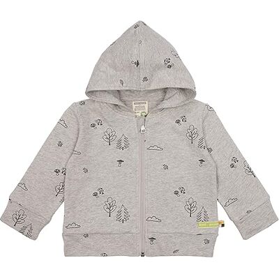loud + proud unisex barn strukturstickad, GOTS-certifierad jacka, SILVER, 74-80 loud + proud unisex barn strukturstickad, GOTS-certifierad jacka, SILVER, 74-80