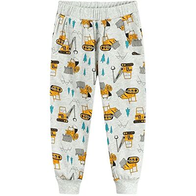 Pantaloni lunghi per ragazzi Barnbyxor, Ljusgrå grävmaskin, 6-7 anni Pantaloni lunghi per ragazzi Barnbyxor, Ljusgrå grävmaskin, 6-7 anni