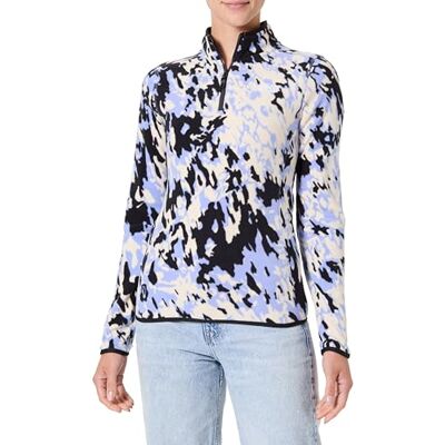 THE NORTH FACE 100 Glacier Printed 1/4 Zip Tröja för kvinnor, Virtual Blue Trail Grid, S THE NORTH FACE 100 Glacier Printed 1/4 Zip Tröja för kvinnor, Virtual Blue Trail Grid, S