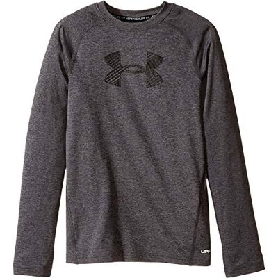 Under Armour Armour långärmad tröja för pojke Carbon/Heather XS Under Armour Armour långärmad tröja för pojke Carbon/Heather XS