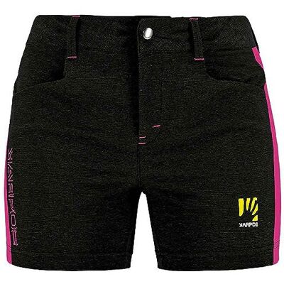 Karpos 2501083-053 S. Cross W Short Sportbyxor för kvinnor svart/komediklubb Storlek 52, Svart/Cabaret, 48 Karpos 2501083-053 S. Cross W Short Sportbyxor för kvinnor svart/komediklubb Storlek 52, Svart/Cabaret, 48