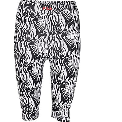 FILA Bilboa AOP korta leggings för kvinnor yoga, Ljus vit abstrakt zebraop, S FILA Bilboa AOP korta leggings för kvinnor yoga, Ljus vit abstrakt zebraop, S