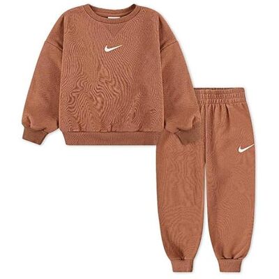 NIKE Nkn Essential Fleece Crew Set Blender, flerfärgad, 12 månader blandat barn, Material: Polyester, 12 M�nader NIKE Nkn Essential Fleece Crew Set Blender, flerfärgad, 12 månader blandat barn, Material: Polyester, 12 M�nader
