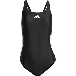 adidas dam 3 Stripes C-Back Swimsuit Swimwear, Black/White, 42 adidas dam 3 Stripes C-Back Swimsuit Swimwear, Black/White, 42