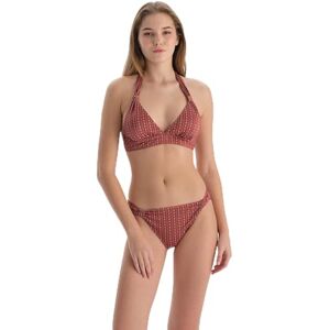 Dagi Brown Fashion stickade trosor med låg midja, brun, 38, BRUN, 38 SE Dagi Brown Fashion stickade trosor med låg midja, brun, 38, BRUN, 38 SE