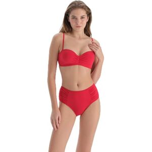 Dagi Dam röd stickad hög midja trosor bikini nederdelar, röd, 38 Dagi Dam röd stickad hög midja trosor bikini nederdelar, röd, 38