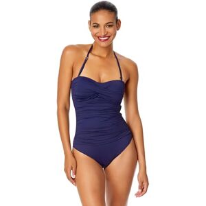 Anne Cole Dam främre skjorta bandeau endelad baddräkt främre skjorta bandeau endelad baddräkt en del baddräkt, Marinblått Xsp, 40 SE Anne Cole Dam främre skjorta bandeau endelad baddräkt främre skjorta bandeau endelad baddräkt en del baddräkt, Marinblått Xsp, 40 SE