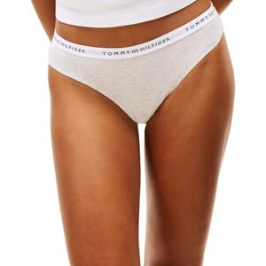 Tommy Hilfiger kvinnors Pt bomull bikini UW0UW05876 trosa, grå (varm is grå ljung), XS Tommy Hilfiger kvinnors Pt bomull bikini UW0UW05876 trosa, grå (varm is grå ljung), XS