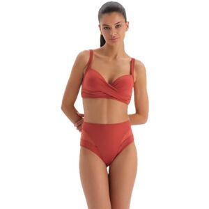 Dagi vadderad bikinitopp för kvinnor, Terrakotta Dagi vadderad bikinitopp för kvinnor, Terrakotta