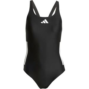 adidas dam 3 Stripes C-Back Swimsuit Swimwear, black/white/white, 42 adidas dam 3 Stripes C-Back Swimsuit Swimwear, black/white/white, 42