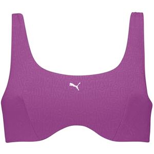 PUMA SWIM Kvinnor JACQUARD SCOOP TOP 1P, lila, XS PUMA SWIM Kvinnor JACQUARD SCOOP TOP 1P, lila, XS