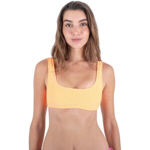 Hurley Topp bikini kvinnor – solid mjuk scrunch dra på Hurley Topp bikini kvinnor – solid mjuk scrunch dra på