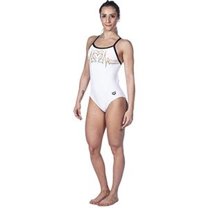 ARENA Pride Light Drop Back MaxLife One Piece Swimsuit, White, 24 ARENA Pride Light Drop Back MaxLife One Piece Swimsuit, White, 24