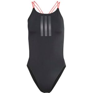 adidas dam Ripstream 3-Stripes Tie Back Swimsuit Swimwear, black, 46 adidas dam Ripstream 3-Stripes Tie Back Swimsuit Swimwear, black, 46