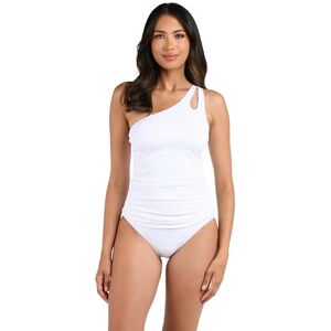 La Blanca kvinnors ö gudinna en axel nyckelhål tankini baddräkt topp La Blanca kvinnors ö gudinna en axel nyckelhål tankini baddräkt topp