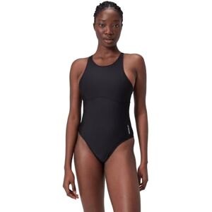 Speedo Dam hög halsringning, fitness, mjuk känsla, premium badmode baddräkt, antracit, XS Speedo Dam hög halsringning, fitness, mjuk känsla, premium badmode baddräkt, antracit, XS