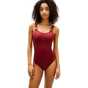 Tommy Hilfiger Dam Scoop Back Op UW0UW06480 Scoop Back Baddräkt, Röd (Frihet Röd), S Tommy Hilfiger Dam Scoop Back Op UW0UW06480 Scoop Back Baddräkt, Röd (Frihet Röd), S