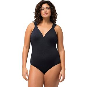 Ulla Popken damer stora storlekar överdimensionerade plus size baddräkt, leo-jacquard, mjuka kupor, djup rygg 795671, marinblå, 56 Ulla Popken damer stora storlekar överdimensionerade plus size baddräkt, leo-jacquard, mjuka kupor, djup rygg 795671, marinblå, 56