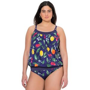 Ulla Popken damer stora storlekar överdimensionerade plus size tankini, frukt, mjuka kupor, justerbara remmar, återvunna 838019, Midnattblå, 42 Ulla Popken damer stora storlekar överdimensionerade plus size tankini, frukt, mjuka kupor, justerbara remmar, återvunna 838019, Midnattblå, 42