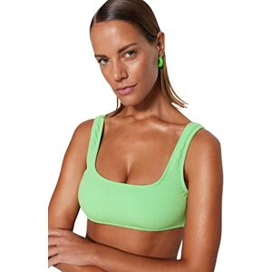 Trendyol Dam Kvinna Stickad Bikini Topp Badkläder, gRÖN, 42 SE Trendyol Dam Kvinna Stickad Bikini Topp Badkläder, gRÖN, 42 SE
