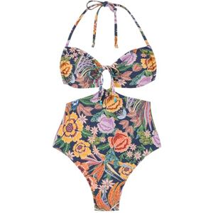 women'secret Trikini Paradise Baddräkter för kvinnor, Blått tryck, XS women'secret Trikini Paradise Baddräkter för kvinnor, Blått tryck, XS