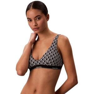 Calvin kvinnor grimma bralette LV00Q61207 badtoppar, svart (20242 ICON bomullsemblem W svart), L Calvin kvinnor grimma bralette LV00Q61207 badtoppar, svart (20242 ICON bomullsemblem W svart), L