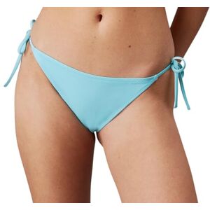 Calvin kvinnors sträng sida slips nylon sport bikini underdel, Blå (blå stans), M Calvin kvinnors sträng sida slips nylon sport bikini underdel, Blå (blå stans), M