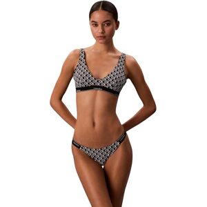 Calvin Bikini Lv00q61206 badbyxor, svart (20242 ikon bomull emblem W svart), M dam Calvin Bikini Lv00q61206 badbyxor, svart (20242 ikon bomull emblem W svart), M dam