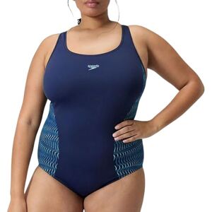 Speedo kvinnors plus placeringsmedalist en del baddräkt, marinblå, 44 Speedo kvinnors plus placeringsmedalist en del baddräkt, marinblå, 44