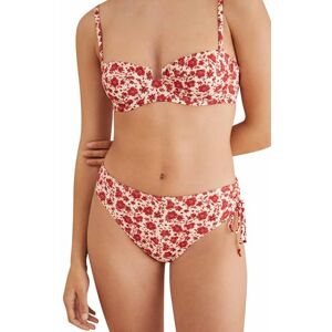 women'secret Hög Bikini Braga Blommor, Rött tryck, M women'secret Hög Bikini Braga Blommor, Rött tryck, M