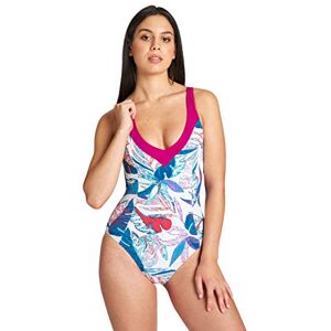ARENA Dam W Cecilia Wing Back One Piece baddräkt Vit multi-druvor violett 42 ARENA Dam W Cecilia Wing Back One Piece baddräkt Vit multi-druvor violett 42