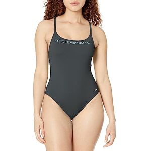 Giorgio Armani dam logga älskande en del baddräkt, svart, L Giorgio Armani dam logga älskande en del baddräkt, svart, L