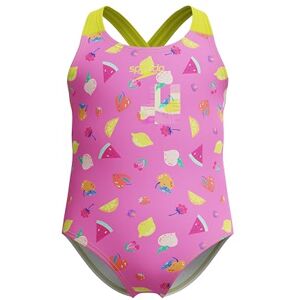 Speedo Flickors tryck crossback one piece baddräkt, rosa, 6 år Speedo Flickors tryck crossback one piece baddräkt, rosa, 6 år