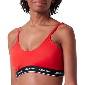 Calvin dam bikini topp halterbralette trådlös, Röd (Cajun röd), M Calvin dam bikini topp halterbralette trådlös, Röd (Cajun röd), M