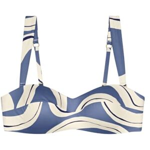 Triumph Dam Summer Allure Dp Bikinitopp, Blå kombination., 85G Triumph Dam Summer Allure Dp Bikinitopp, Blå kombination., 85G