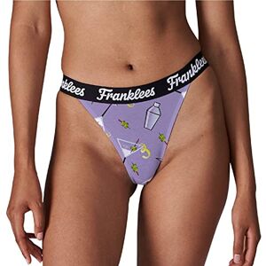 Franklees Tanga vit bikini stil underkläder för kvinnor, Martini, XS Franklees Tanga vit bikini stil underkläder för kvinnor, Martini, XS