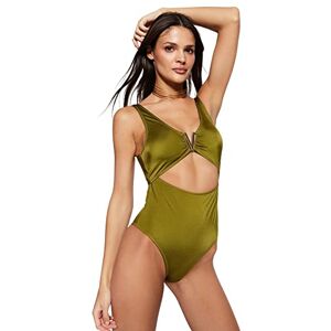 Trendyol baddräkt – svart – enkel, Khaki, 40 SE Trendyol baddräkt – svart – enkel, Khaki, 40 SE